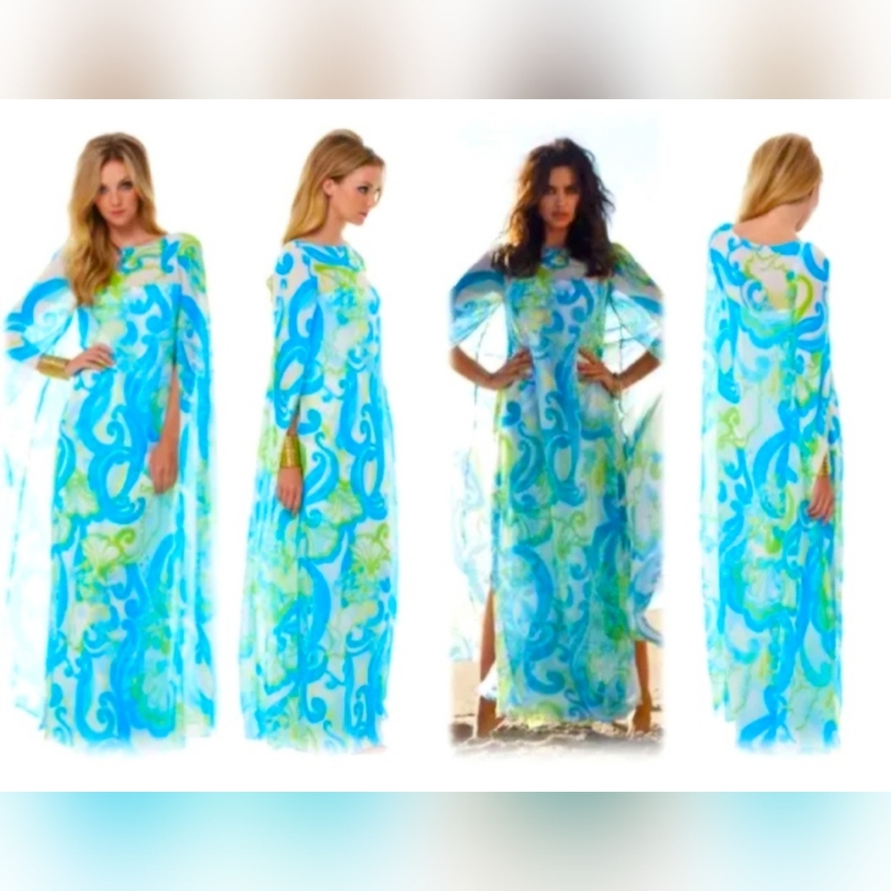 Lilly Pulitzer HTF 🦄 Kingston Maxi Caftan. Size 2. - Picture 4 of 7